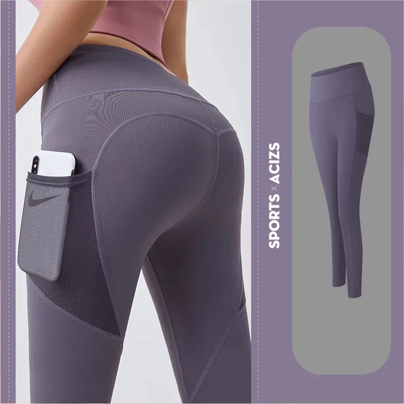 YOTEE hyperflex Seamless Yoga Pants Leggings Fashion Pocket Stretch Gym Running Wear Sportswear Track And Field Leggings