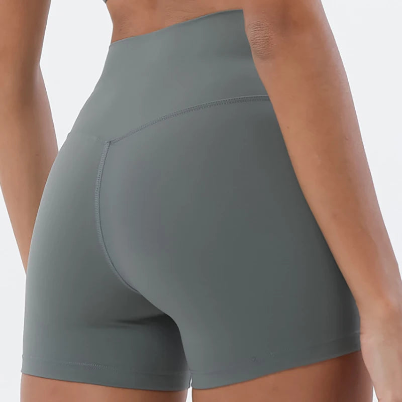 Vnazvnasi Running Shorts Women Push Up High Waist Fitness Short Female Slim Workout Tight Shorts Gym Leggings Fitness Clothing