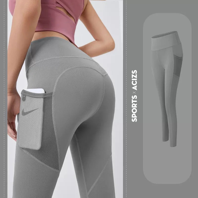 YOTEE hyperflex Seamless Yoga Pants Leggings Fashion Pocket Stretch Gym Running Wear Sportswear Track And Field Leggings