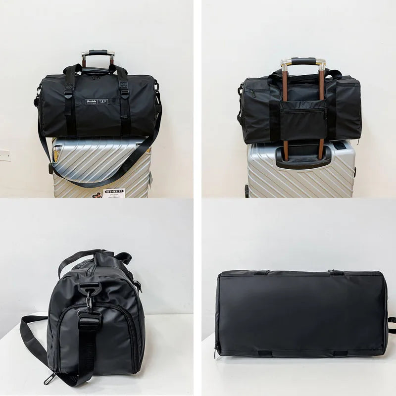 New Multifunctional Travel Bag Shoes Training Fitness Gym Bags Large Outdoor Duffle Bag Oxford Sports Luggage Bag With Zipper
