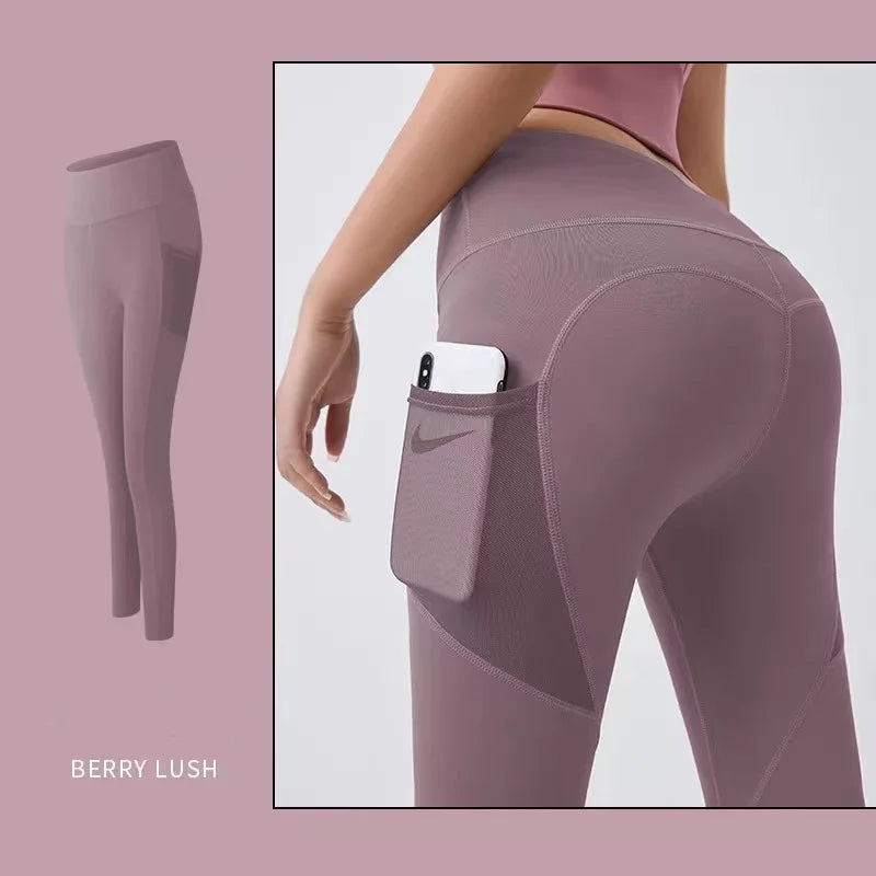 YOTEE hyperflex Seamless Yoga Pants Leggings Fashion Pocket Stretch Gym Running Wear Sportswear Track And Field Leggings