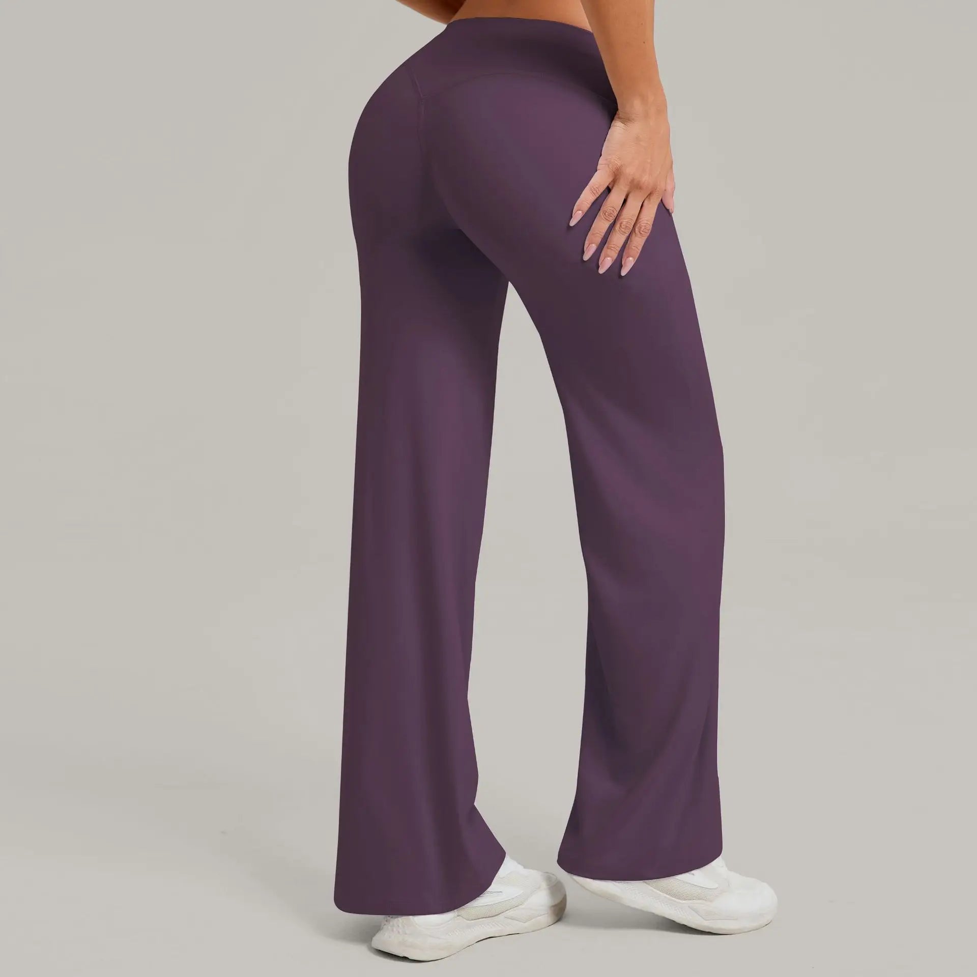 Pilates Straight Yoga Pants Versatile Loose High Waist Wide Leg Pants Women Running Push Up Sports Fitness Hip Show Pants Female