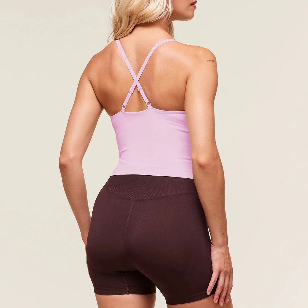 Yoga fitness sports vest women's high neck cross adjustable cross beautiful back sports top sleeveless breathable sportswear