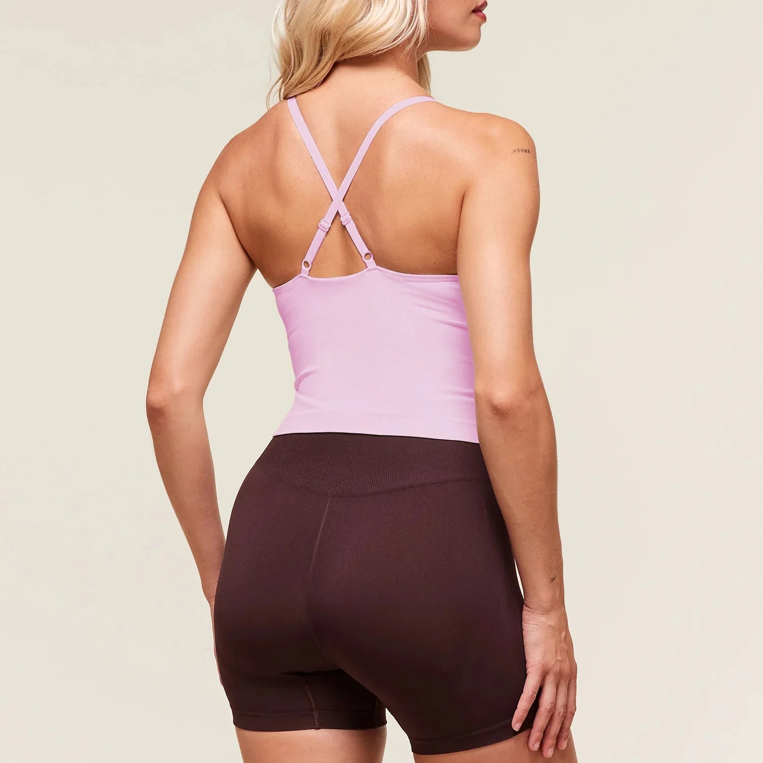 Yoga fitness sports vest women's high neck cross adjustable cross beautiful back sports top sleeveless breathable sportswear