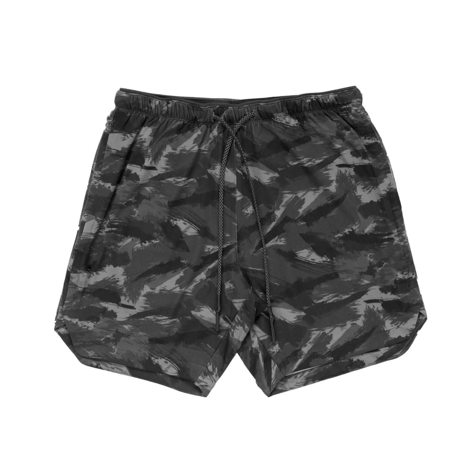 Mesh Summer Camo Shorts Men's Ice Silk Slacks Casual Medium Shorts Beach Pants Running Sports Quarter Pants