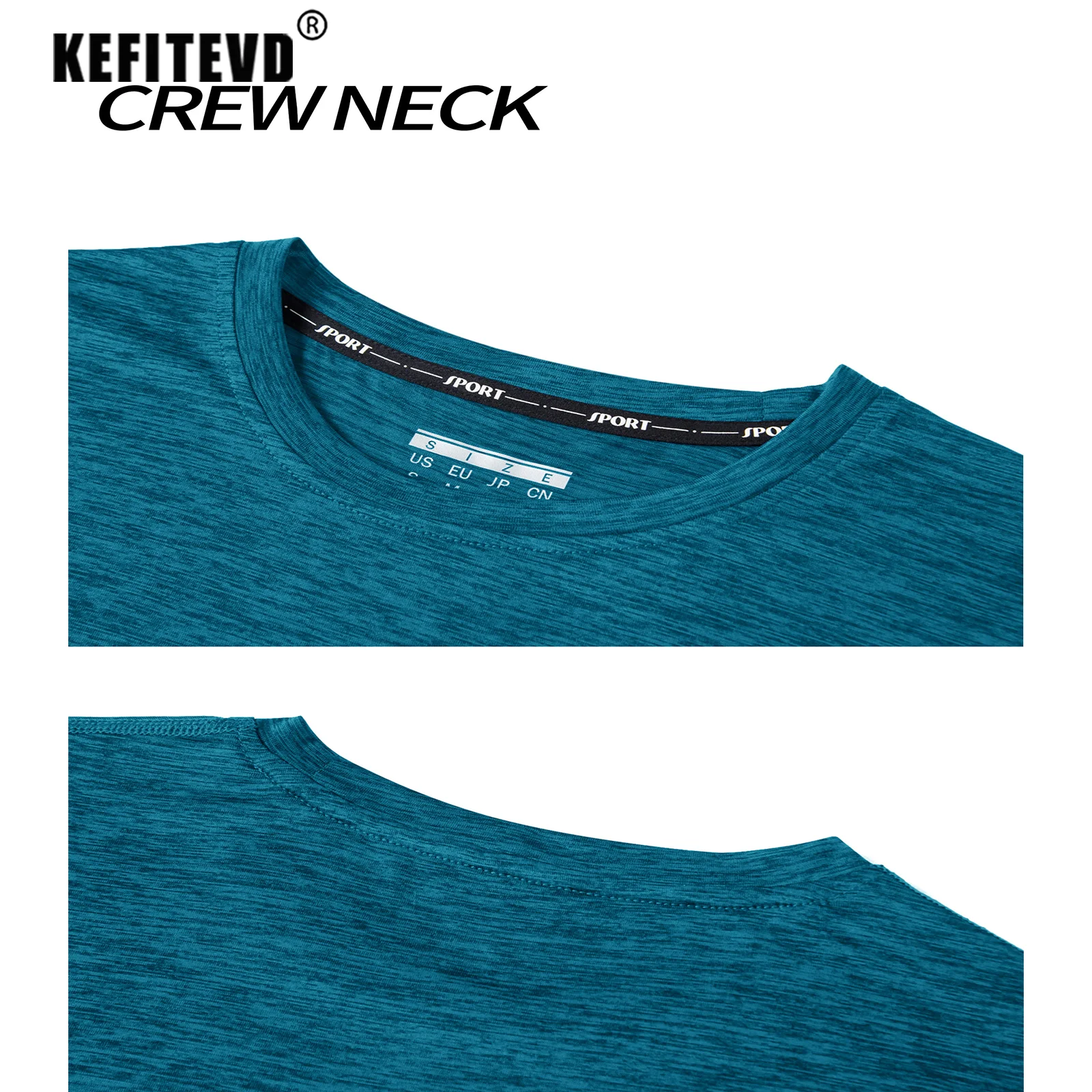 KEFITEVD Short Sleeve T-Shirt Quick Dry Athletic Shirts Women's Casual Workout Gym Yoga Shirt Training Running Jogging T Shirt