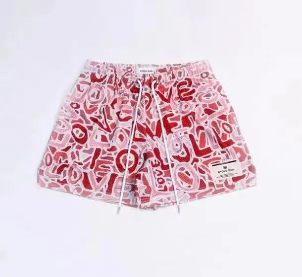 Mens Clothing Trend Swim Casual Sports Shorts Gym Fitness Quick Dry Mesh Beach Basketball Jogger Short Pants Sweatpants Bottoms