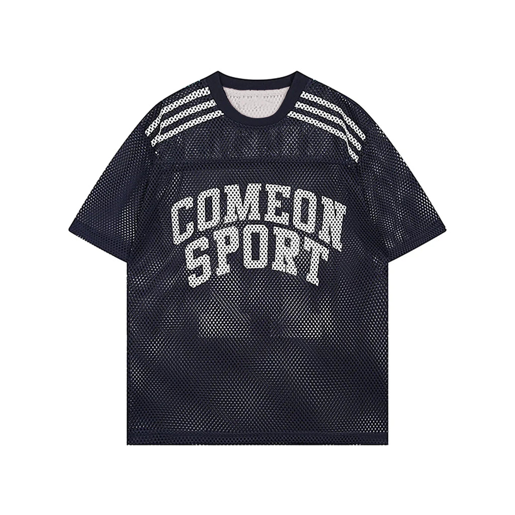 Large Size Comeon Sport Jersey Outdoor Sweat Absorbent Football T-Shirt Summer Classic Daily Casual Adult&Kid Sportswear