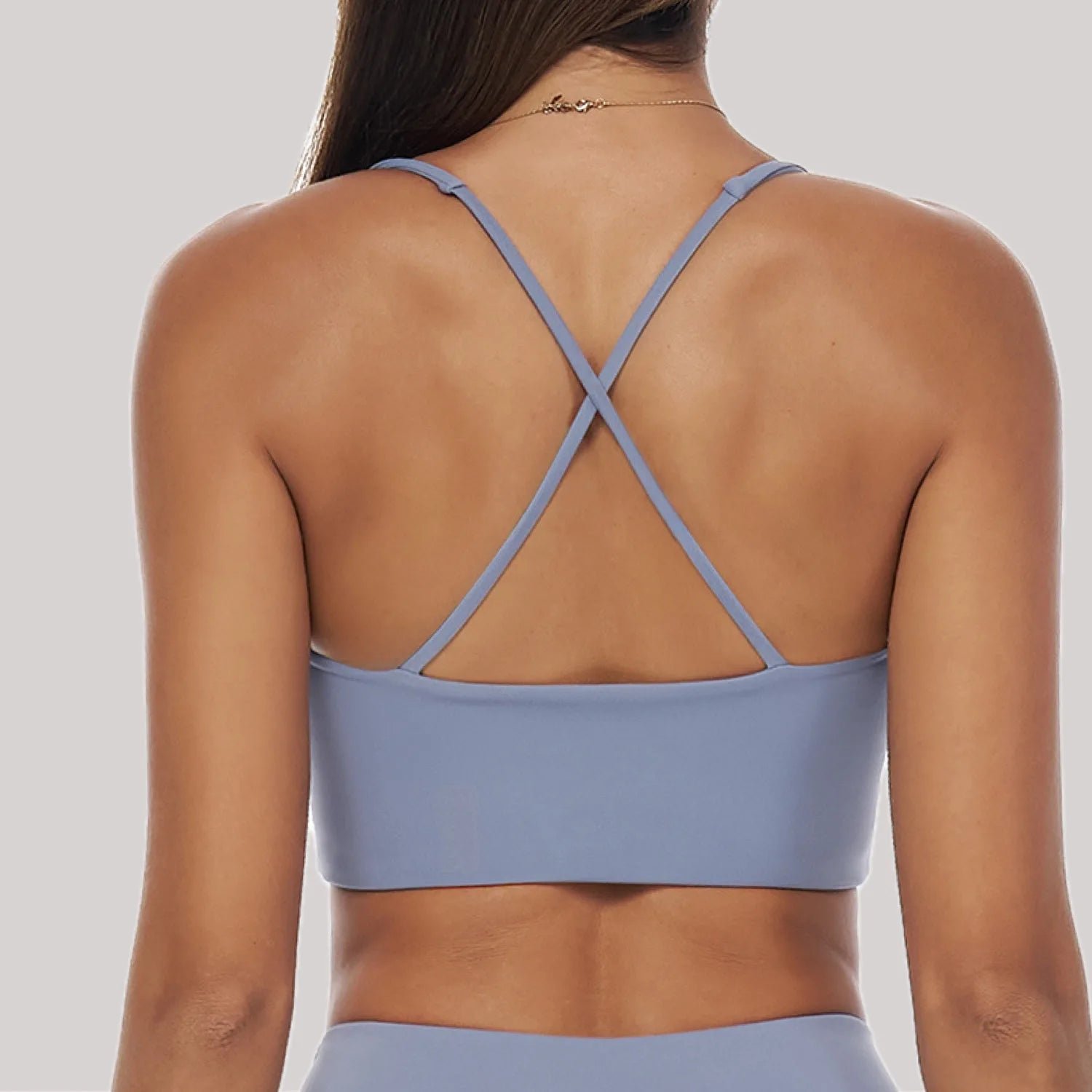 Gym Sport Bra Cross Back Sports Bra Women's Breathable Yoga Bra Shockproof Crop Top Quick Drying Fitness Top Push Up Workout Top