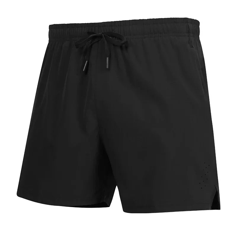 New Summer Running Shorts Men's Sports Jogging Gym Fitness Shorts Training Quick-drying Sports Zipper Pocket Male Cropped Pants