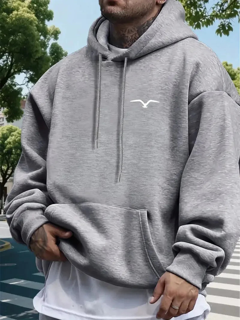2025 Autumn and Winter Men's Heavyweight Fleece Hoodie Sweatshirt High-end Luxury Is for Both Men and Women Top Y2k