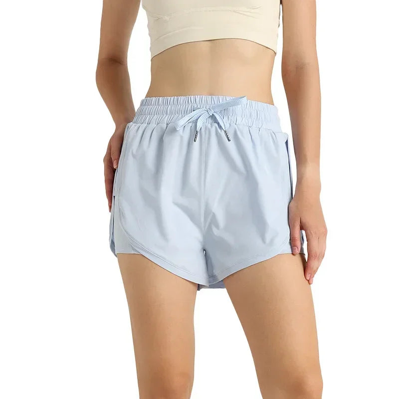Sports women Yoga Shorts Lightweight Loose Athletic High Waist Quick dry breathable outdoor recreational running Yoga shorts🩳👍