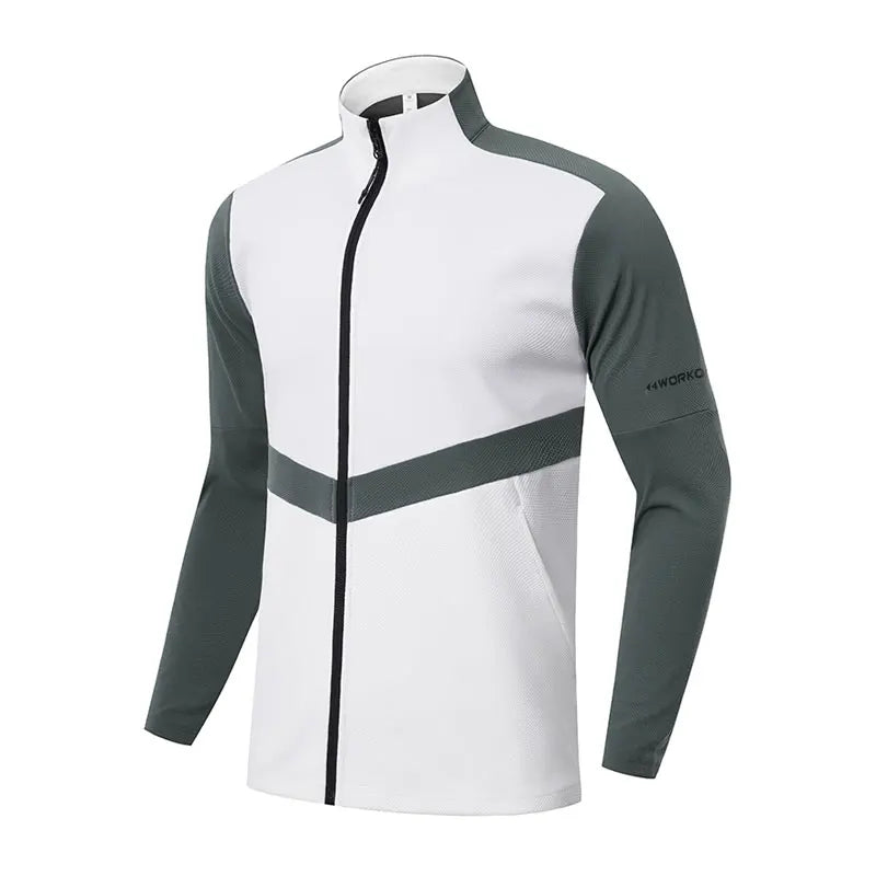 Running Jacket Men Autumn Fitness Clothing Men Gym Jogging Breathable Male Sportswear Quick Dry Sports Coats Men Jackets