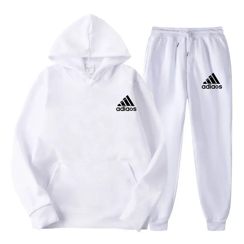 Men's sweatshirt set, autumn and winter fashionable sweatpants set, casual jogging set, sportswear set, sweatshirt, comfortable