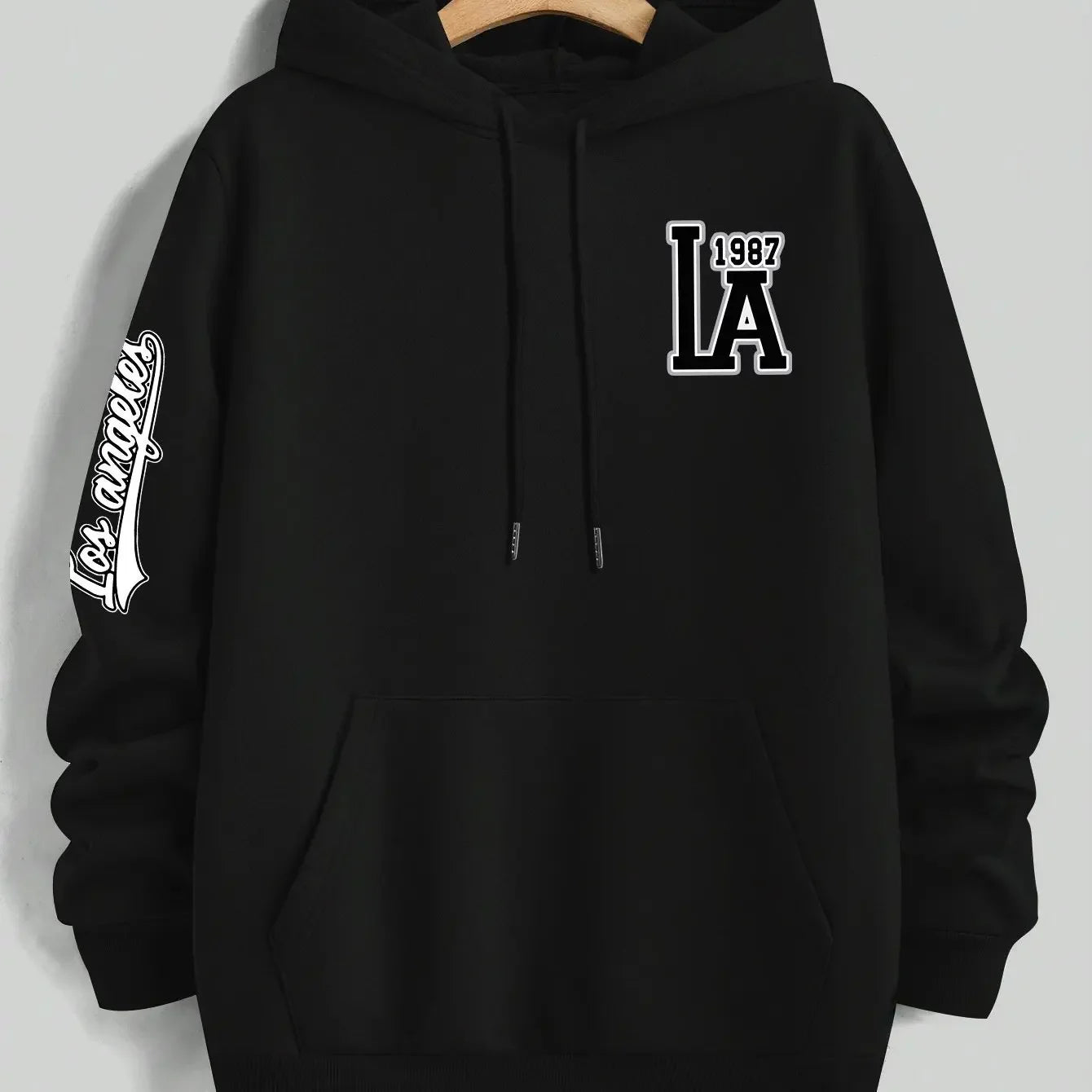 2025 Spring/Summer Men's 2D Casual Hooded Sweatshirt Stylish and Cool Youthful Hoodie for Casual Fashion Trend, Strolling Letter