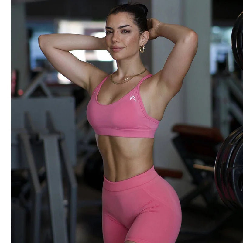 2025 New Women's Summer Vest Fitness Bra Shock-proof High-strength Suspension Breathable Quick-drying Yoga Vest Sports Underwear