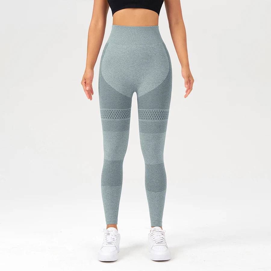 Retro Polka Dot Yoga Pants Women Sport Leggings Sportswear Woman Gym Trousers High Waist Seamless Workout Leggings Tummy Control