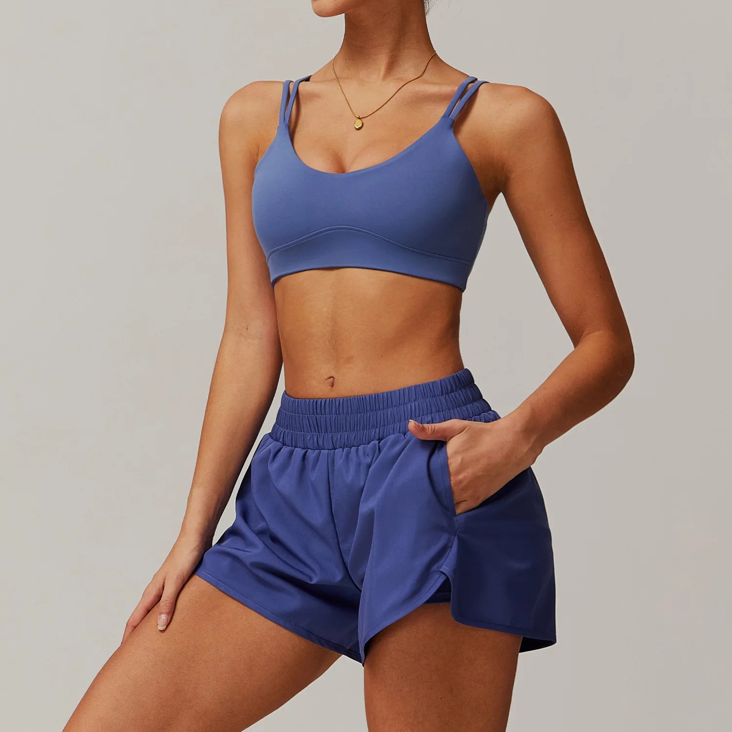 2PCS Yoga Suit Women Gym Fitness Set Sports Set Female Tracksuit Push Up Running Workout Yoga Clothing Women Gym Sportwear