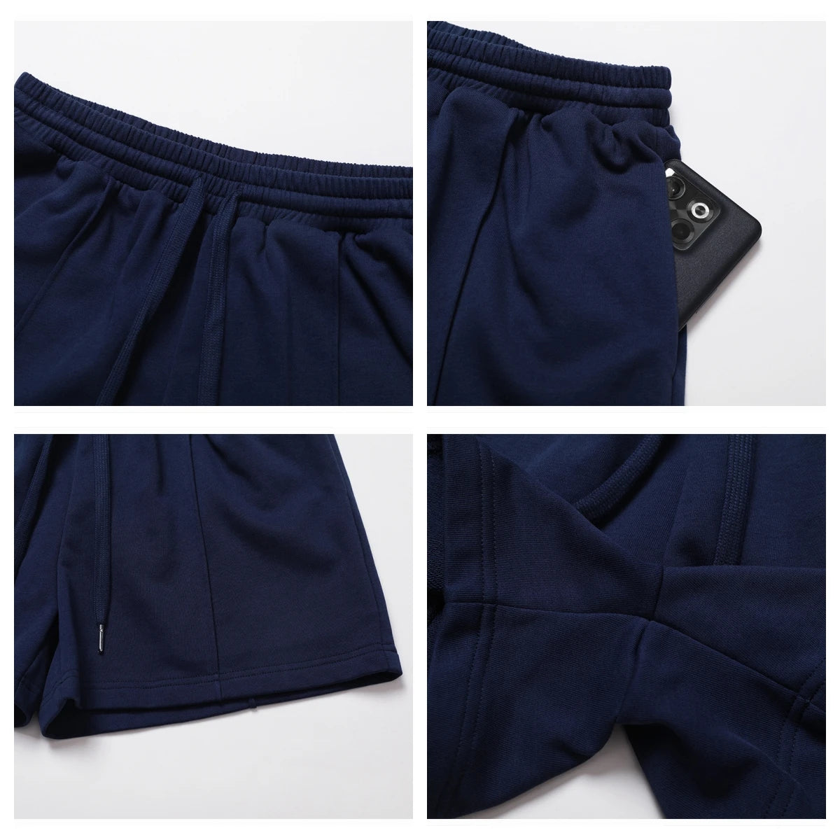 Ctenkevet Women's Pocket Athletic Shorts Running Gym Workout Trunks Female Casual Loose Shorts Women's Fitness Strappy Sweatpant