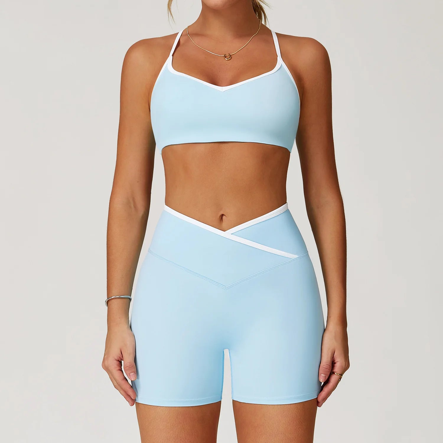 Yoga Set Workout Clothes 2 Pieces Women's Tracksuit Sportswear Gym Clothing High Waist Bell-bottoms Sexy Fitness Bta Sports Suit