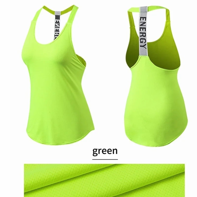 Women's gym tops black sleeveless yoga tops ladies gym shirts gym vests running workout boxing letter tops backless shirts