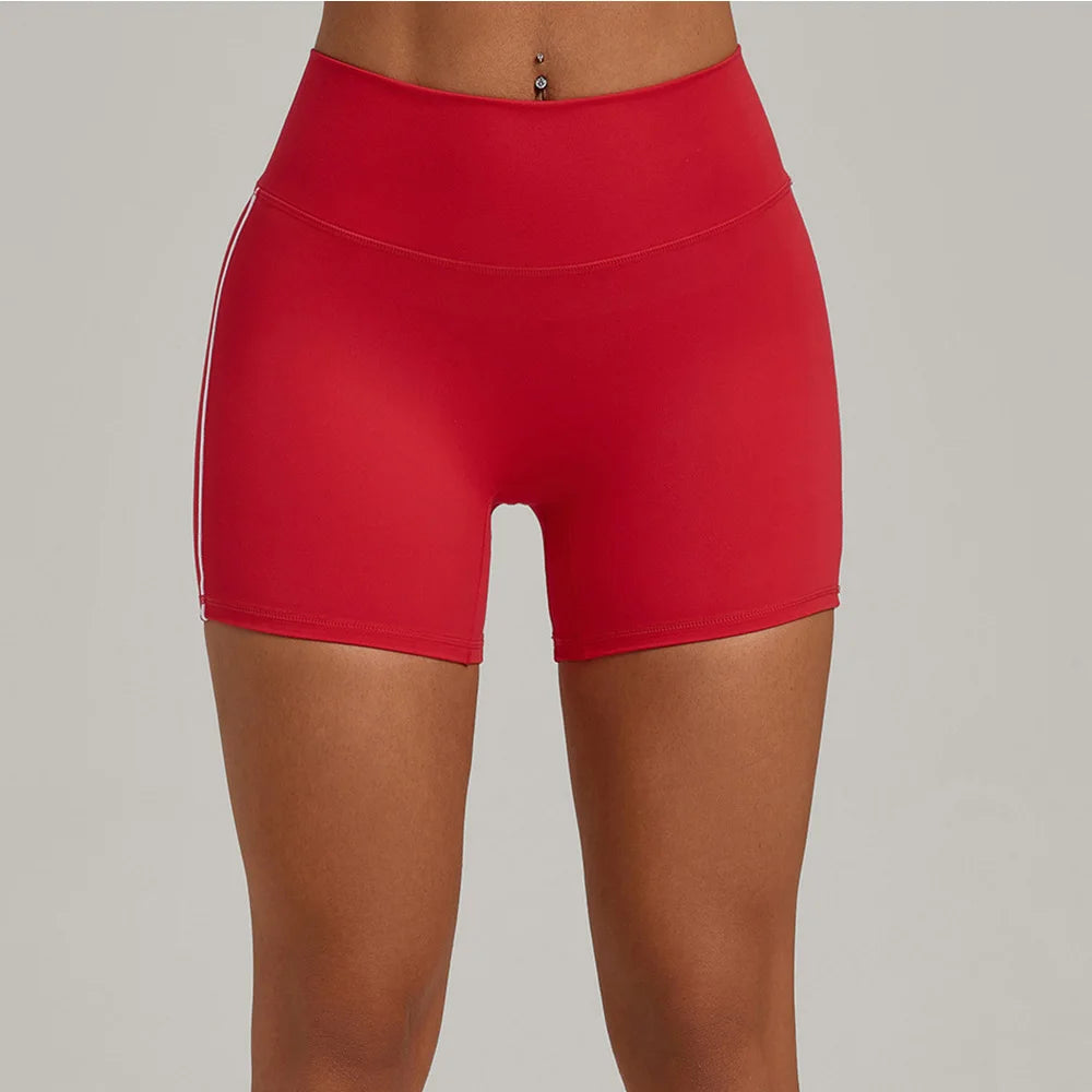 Women Impact Sports Short Yoga Legging Shorts Squat Proof High Waist Fitness Tight Shorts Quick Drying Cycling Workout Gym Short