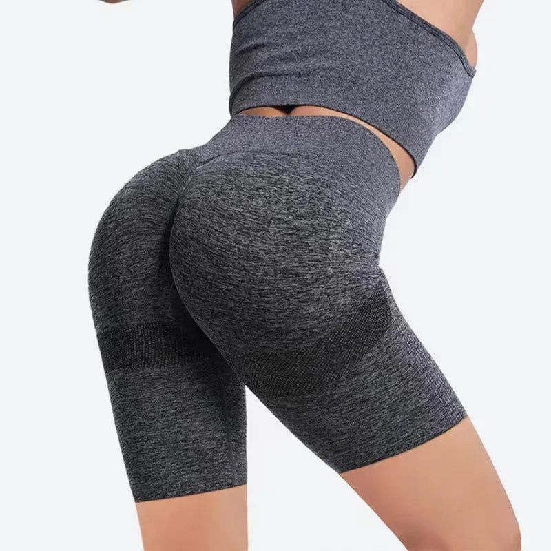 Yoga Shorts Cross-border Honey Buttocks Buttocks Sports High Waist Abdomen Stretch Tight-fitting Anti-glare Quick-drying Fitness