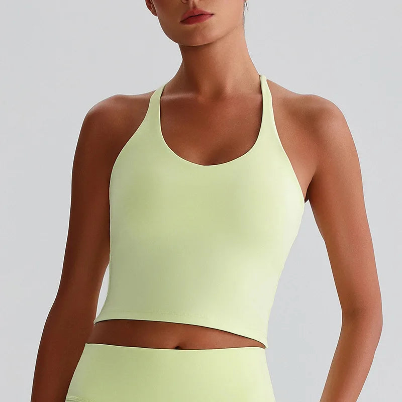Sexy Tight Sport Butter Top Women Fitness Bra Cross Back Gym Shoulder Strap Underwear Yoga Vest  Chest Pad Polyester + spandex