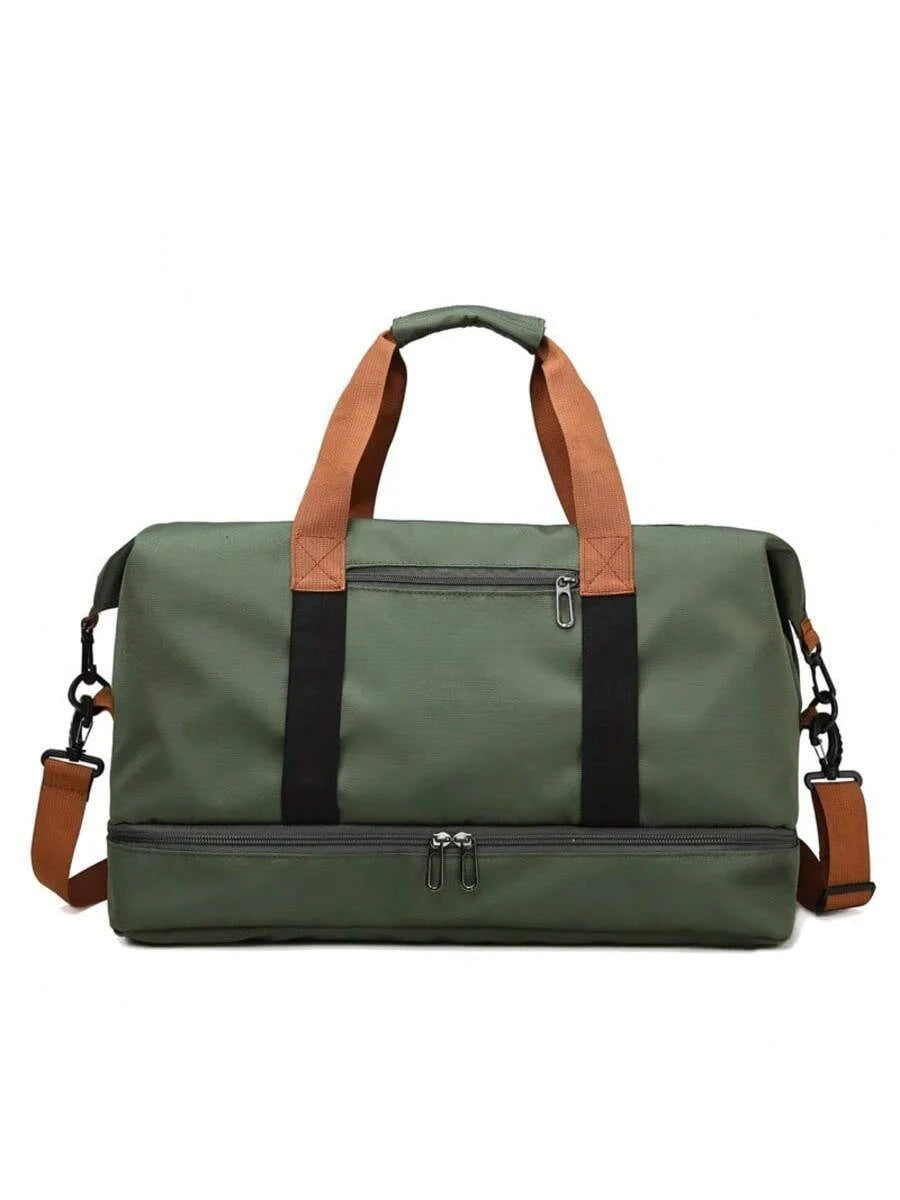 Travel Gym BagCarry On Weekender Duffle with Crossbody Shoulder StrapSports Fitness Bag for Overnight or Short Trips