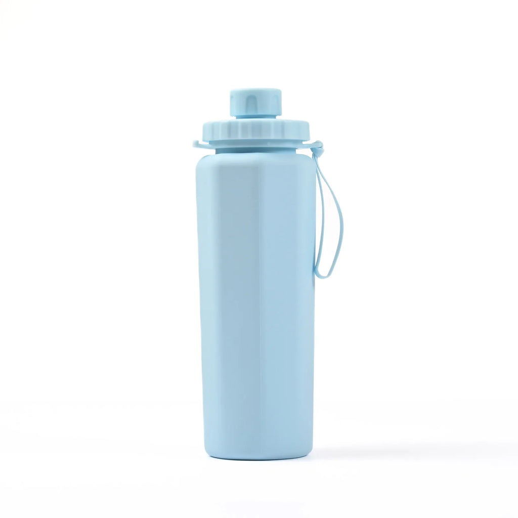 2025 New Silicone Sports Kettle Portable Anti-drop High Temperature Foldable Food Grade Silicone Water Cup Water Bottles