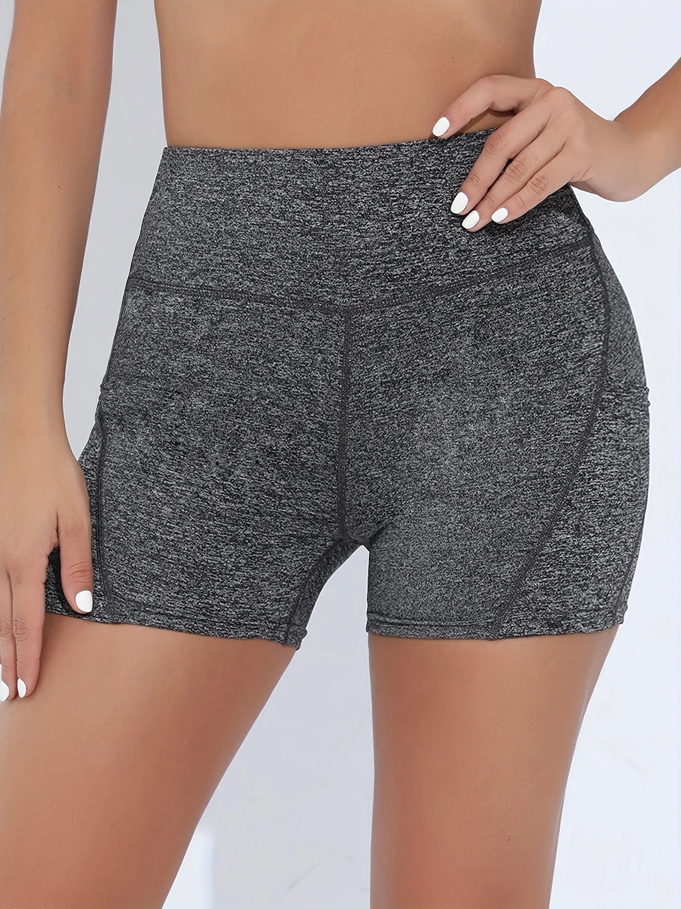 Biker Shorts Women  Workout Shorts Women with Pockets High Waisted Yoga Running Gym  Compression Shorts
