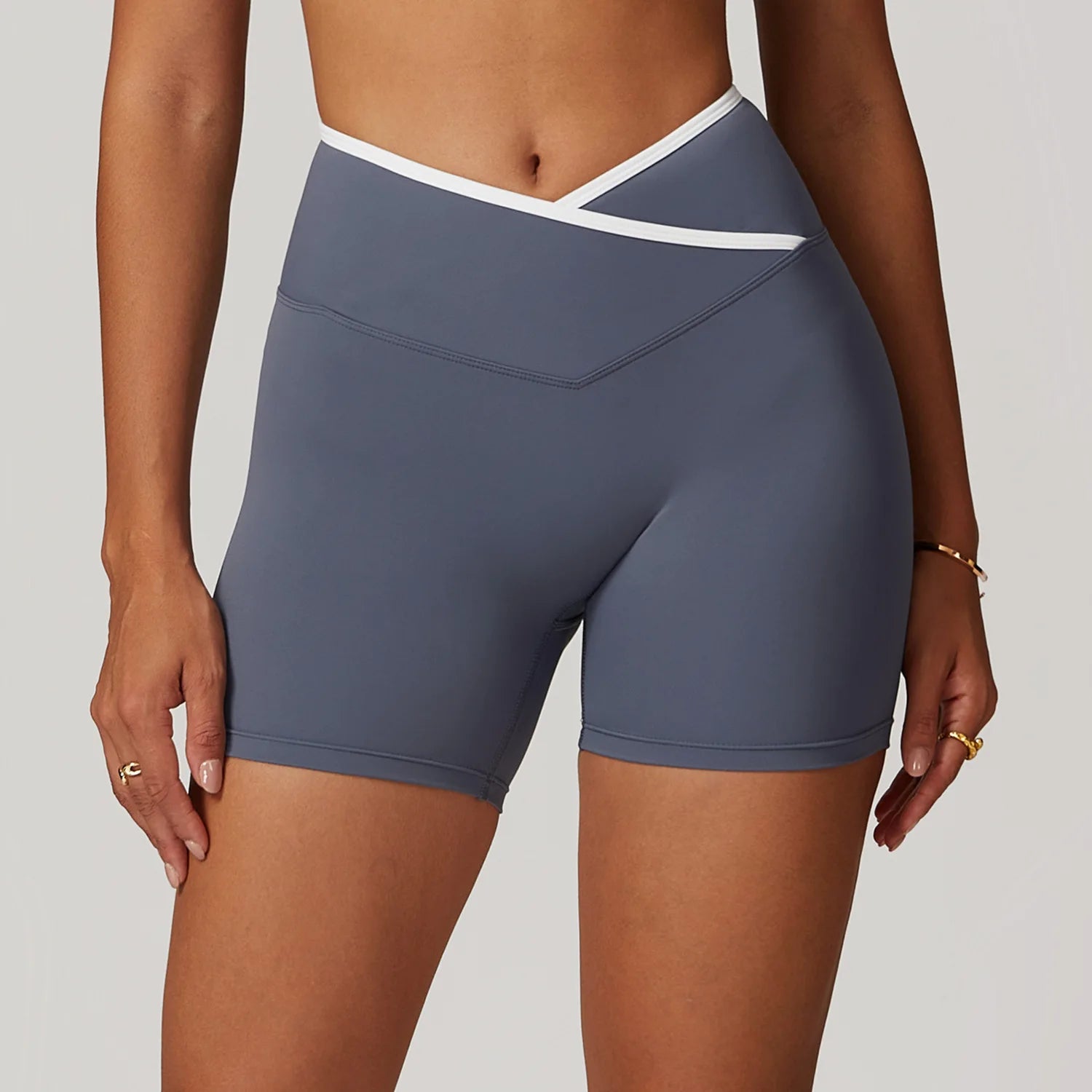 Yoga Shorts Women Fitness Shorts Running Cycling Shorts Breathable Sports Leggings Cross High Waist Summer Workout Gym Shorts