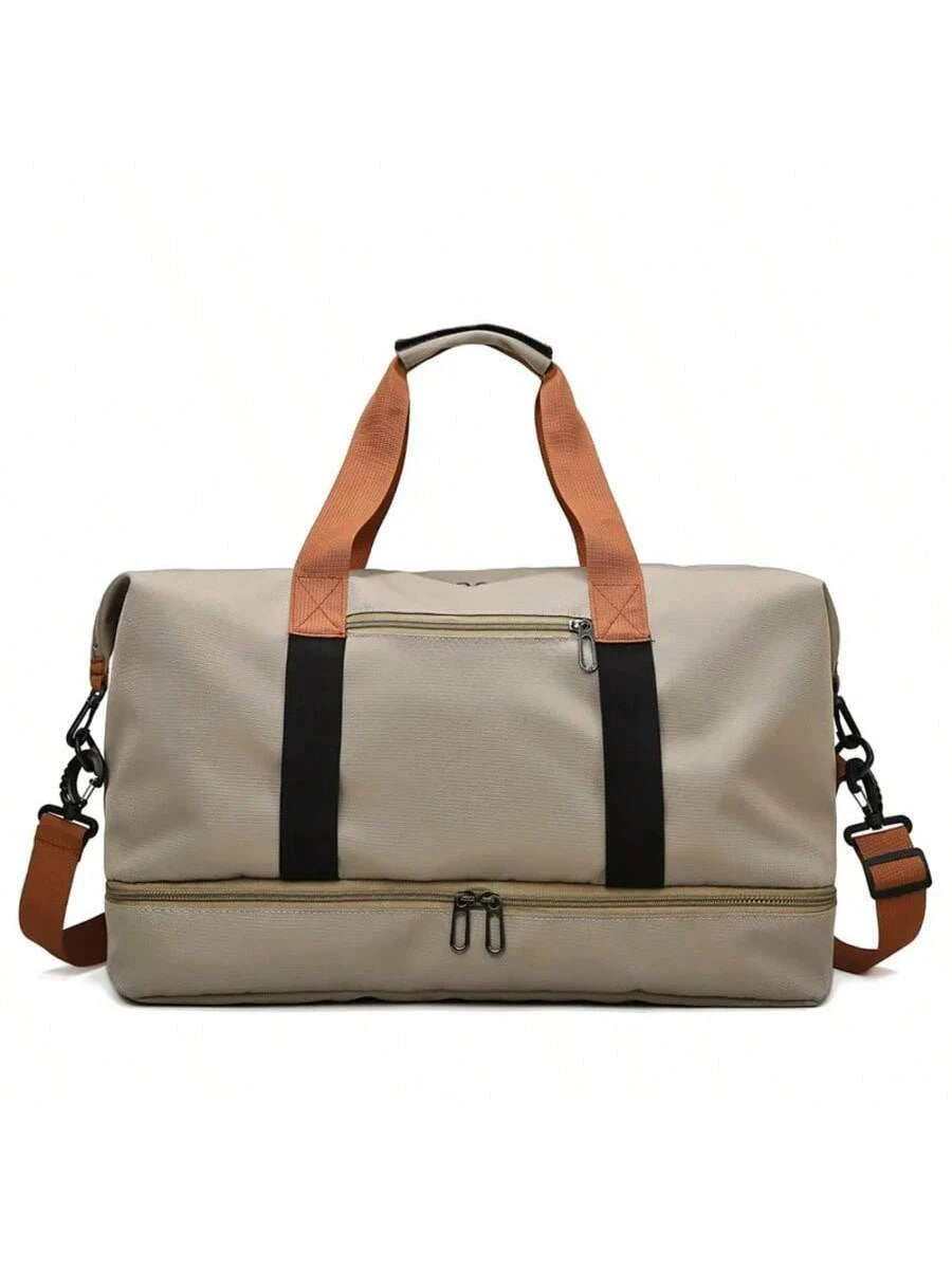 Travel Gym BagCarry On Weekender Duffle with Crossbody Shoulder StrapSports Fitness Bag for Overnight or Short Trips