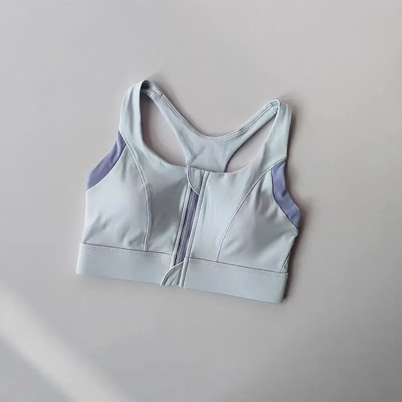 Women's High-Impact Sports Bra Breathable Shockproof Padded Gym Running Fitness Double Layer Seamless Yoga Underwear