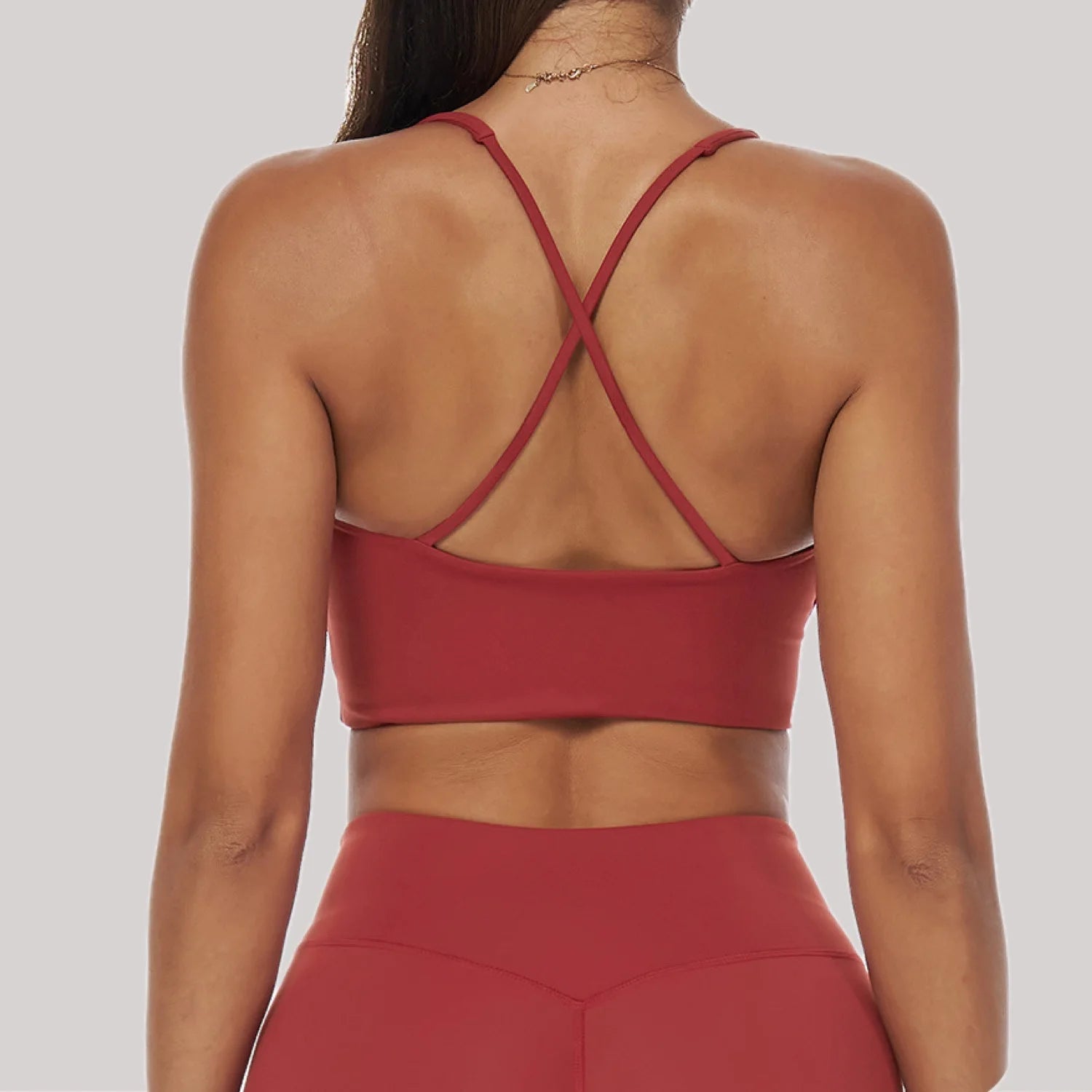 Gym Sport Bra Cross Back Sports Bra Women's Breathable Yoga Bra Shockproof Crop Top Quick Drying Fitness Top Push Up Workout Top
