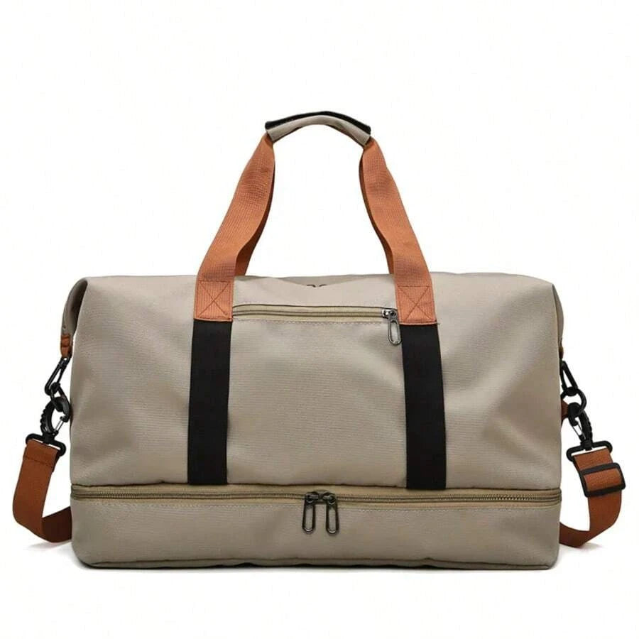 Travel Gym BagCarry On Weekender Duffle with Crossbody Shoulder StrapSports Fitness Bag for Overnight or Short Trips
