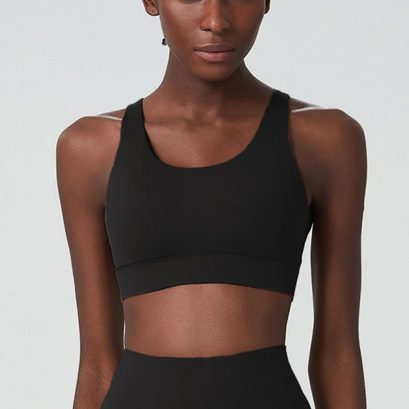 High Impact Fitness Yoga Bra Women Solid Color Buttery Soft Gym Running Top Female Breathable Quick Dry Sports Underwear