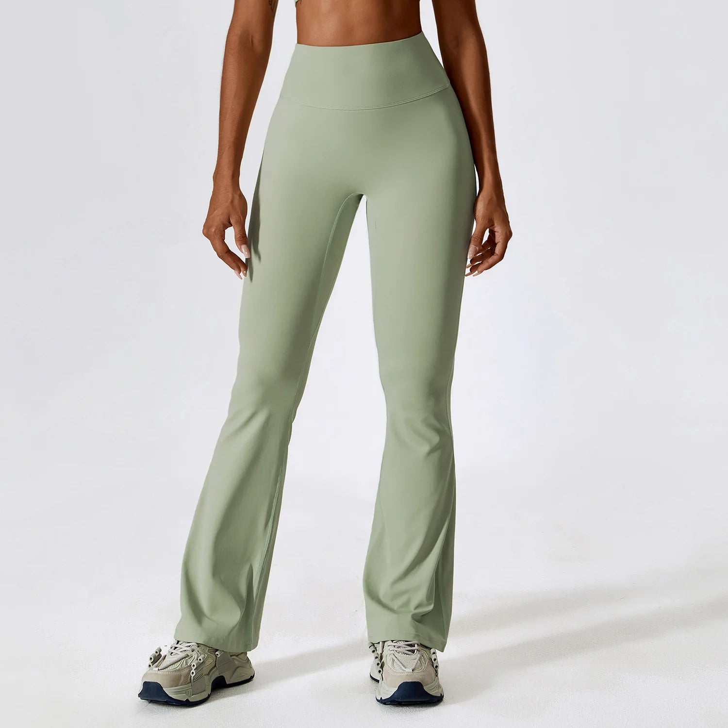 Women's Flared Yoga Pants High Waisted Bootcut Leggings with Tummy Control Wide Leg Dance Fitness Workout Trousers S-XL