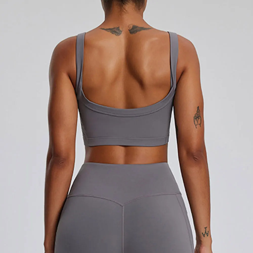Women Sports Bra Top Push Up Fitness Yoga Bra High Strength Underwear Sport Tops For Women Breathable Running Vest Gym Wear