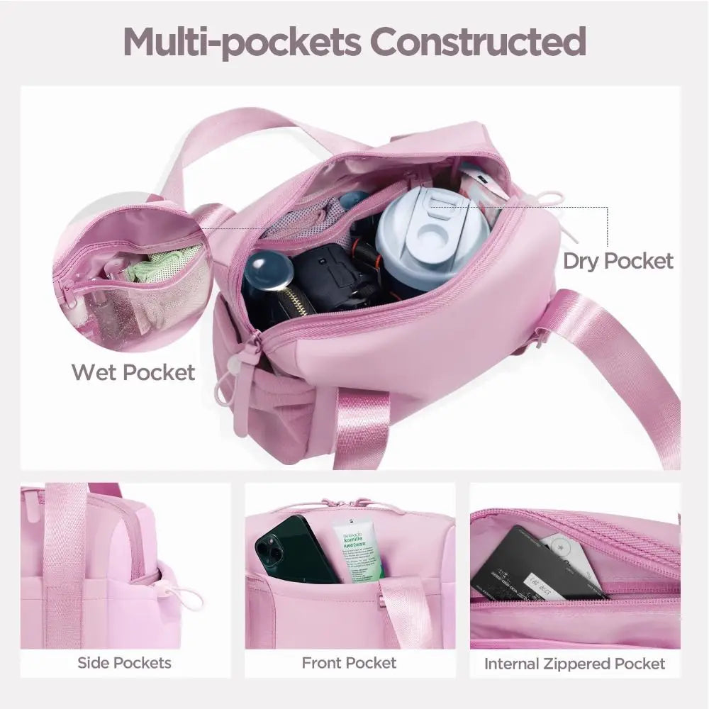 New Waterproof Gym Bag Lightweight Nylon Handbag Large Capacity Multifunctional Shoulder Bag Travel