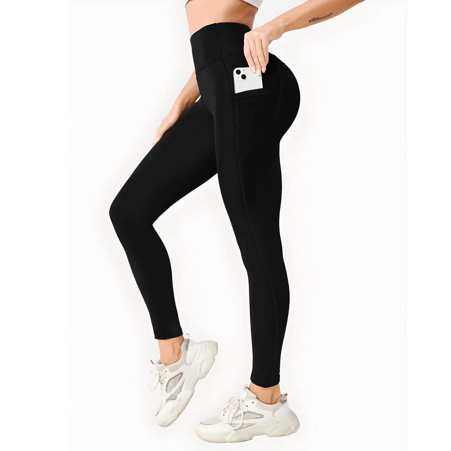Women's Pocket Yoga Leggings High Waist And Hip Lifting Sports And Fitness Quick Dry Jogging Casual Female Workout Pants