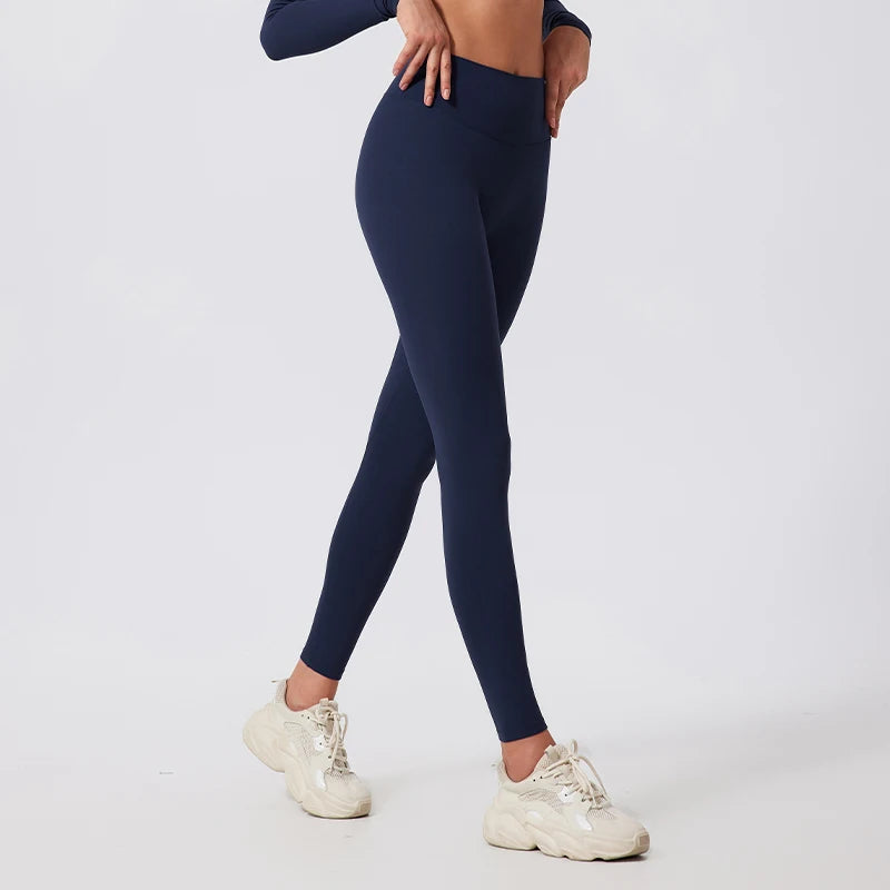 Hearuisavy High Waist Workout Leggings Woman Gym Pants Female Running Push Up Sports Leggings Quick-Dry Scrunch Yoga Pants