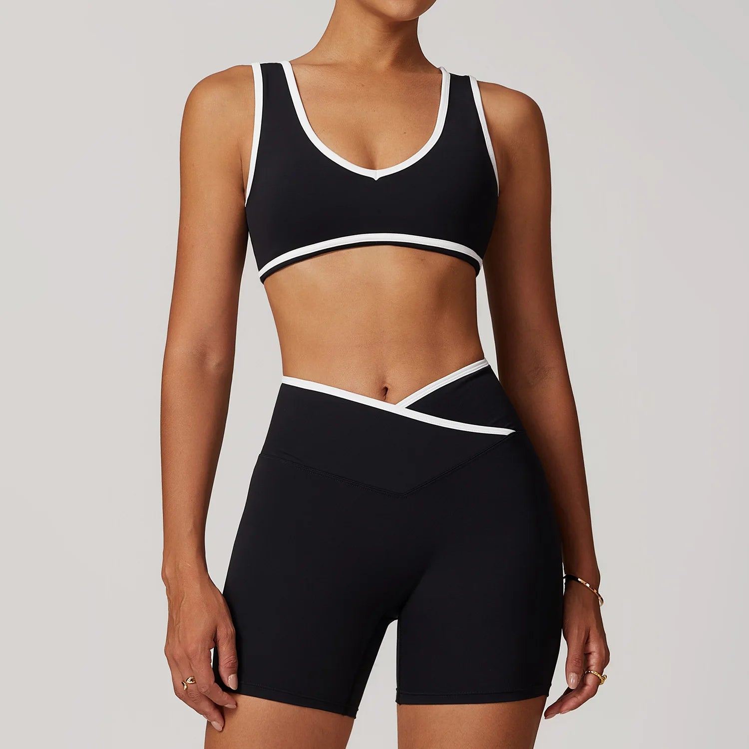 Women Clothes Yoga Set 2 Pieces Workout Outfits Fitness Sportswear Gym Tracksuit High Waist Leggings Sports Bra Athletic Wear
