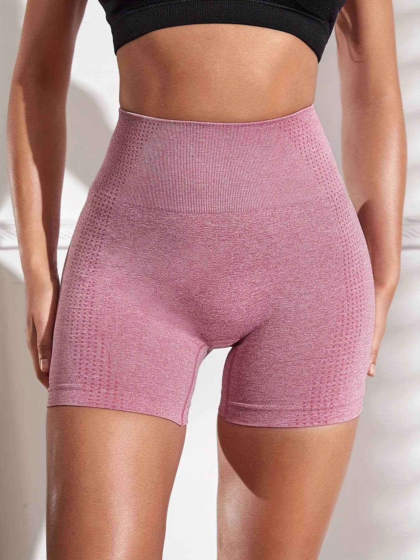 4PCS Women's Slim Sports Outdoor Casual Fitness Yoga Pants Lift Hip Hip waist Sports shorts