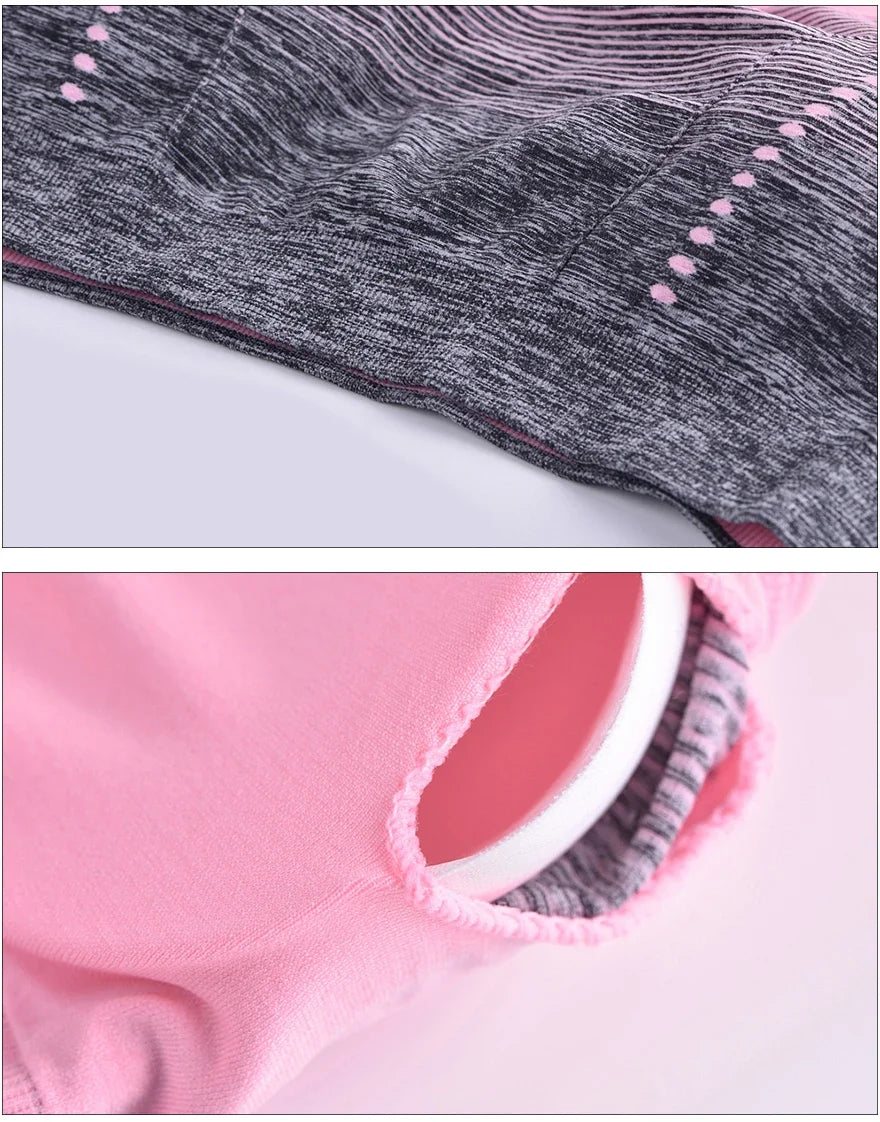 Breathable Sports Bra Top Fitness Women Brassiere Padded Sport Bra Running Gym Seamless Push Up Bras Underwear Shockproof Sport