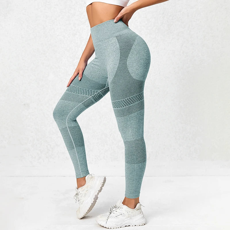 Retro Polka Dot Yoga Pants Women Sport Leggings Sportswear Woman Gym Trousers High Waist Seamless Workout Leggings Tummy Control