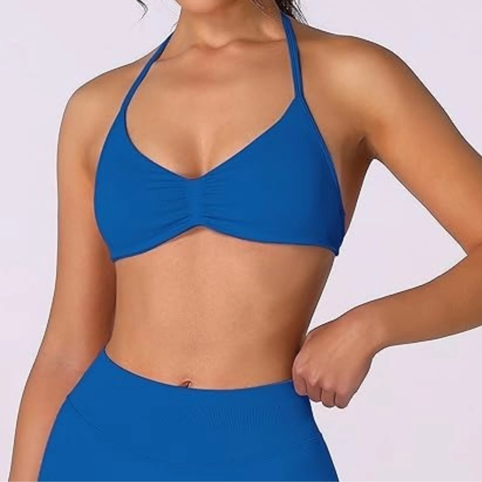 Women Gym Yoga Bra Running Sling Underwear Suspenders Exercise Seamless Bra Kneading Exercise Yoga Sports Bra With