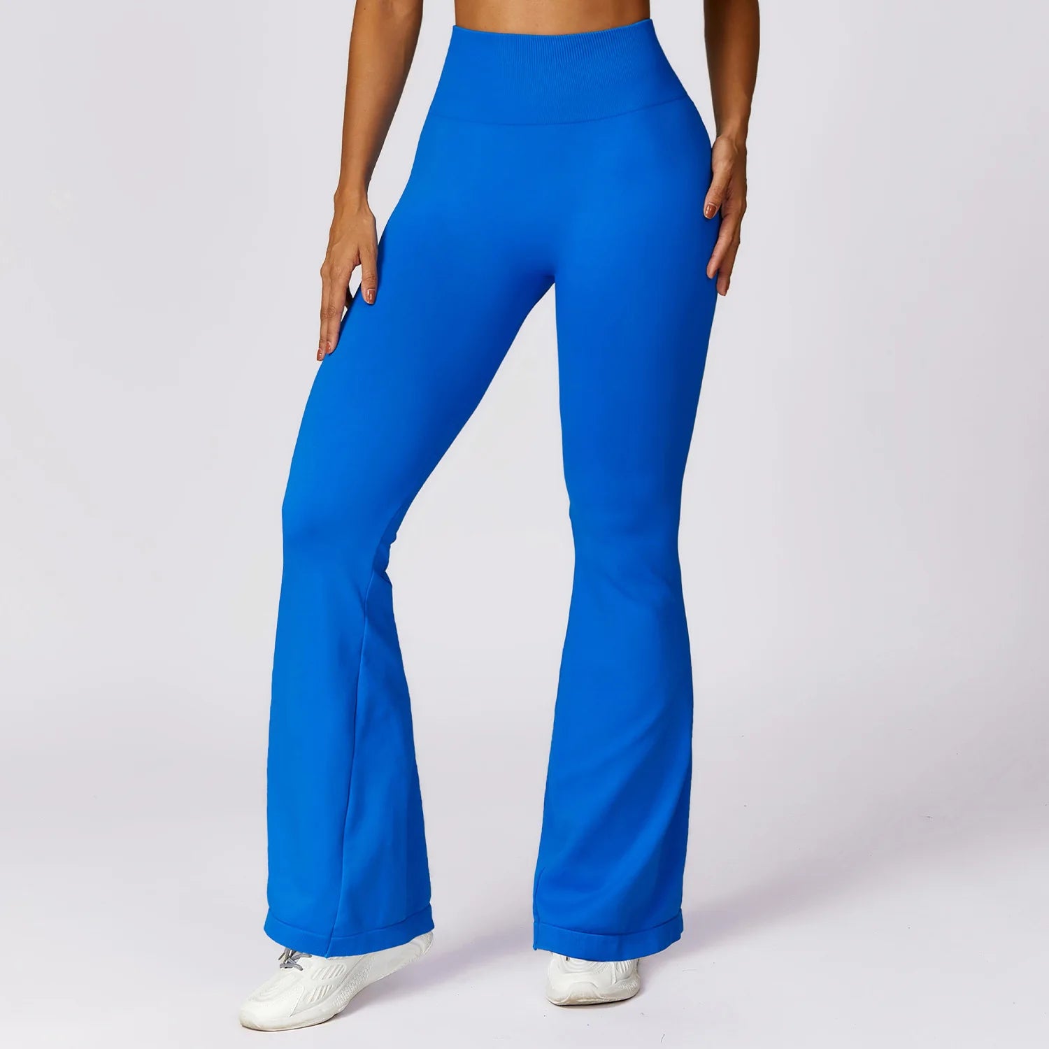 Seamless Flare Leggings Yoga Pants Women Bell-bottoms Yoga Trousers High Waist Fitness Flared Pant Stretch Gym Casual Sports