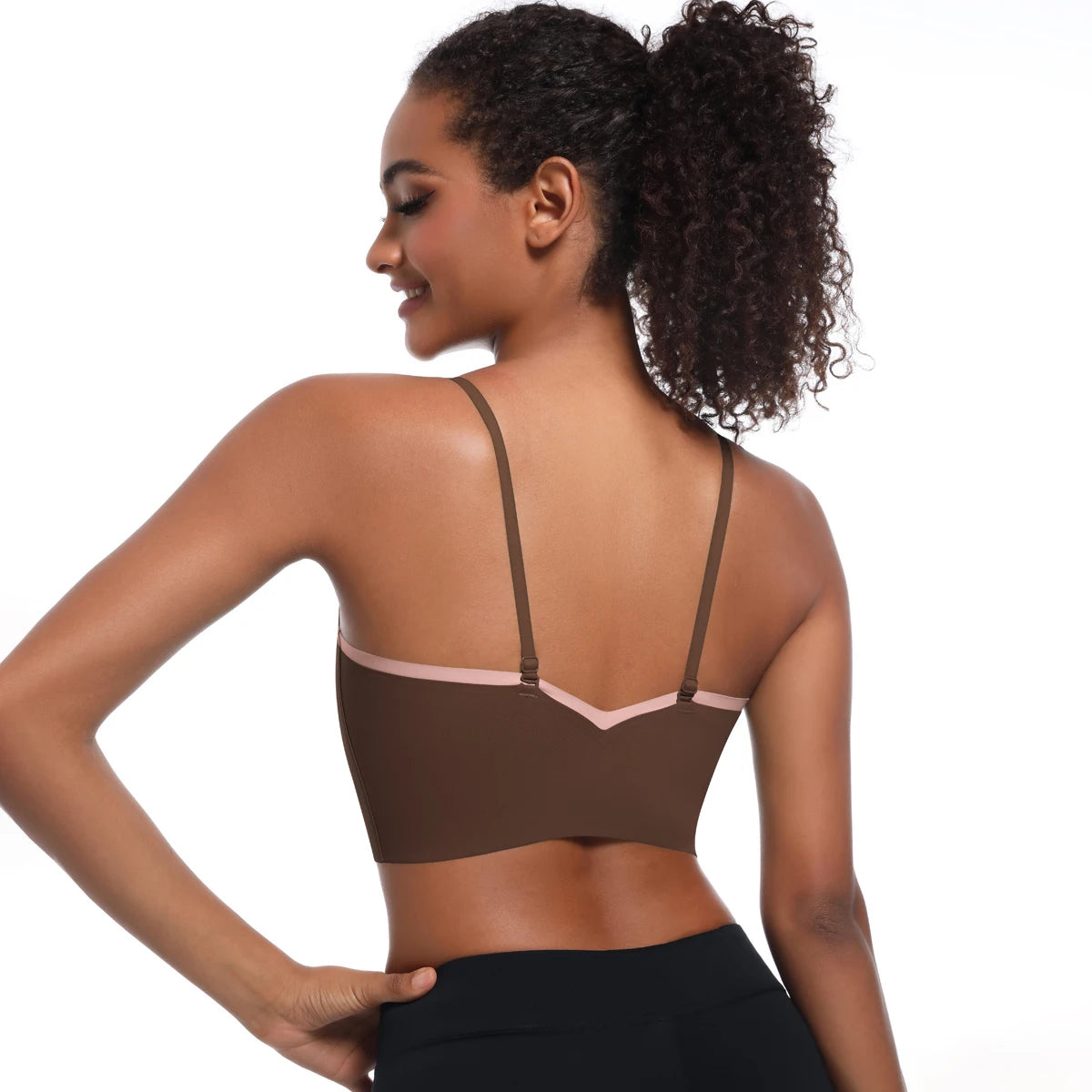 Yoga Bra Women Sports Bra Fitness Yoga Vest Training Gym Yoga Underwear Cross Straps Double Tone Color Running Yoga Tank Top
