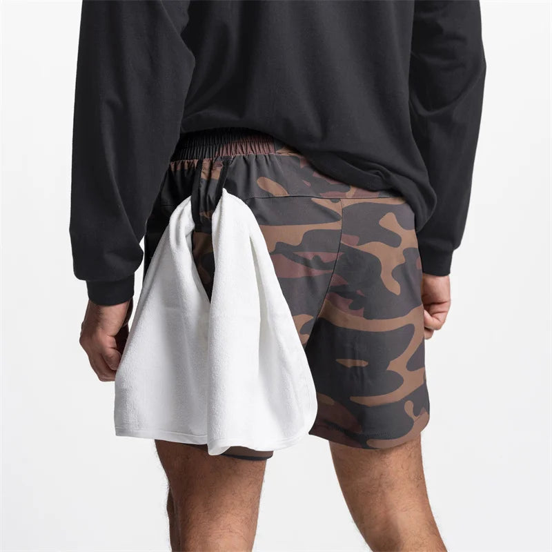 New Men's Running Quick Dry Fitness Gyms Shorts Mens Summer Short Pants Male Jogger Workout Beach Solid Color sports shorts men